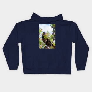 Yellow-Tail Black Cockatoo, McCrae, Mornington Peninsula, Victoria, Australia Kids Hoodie